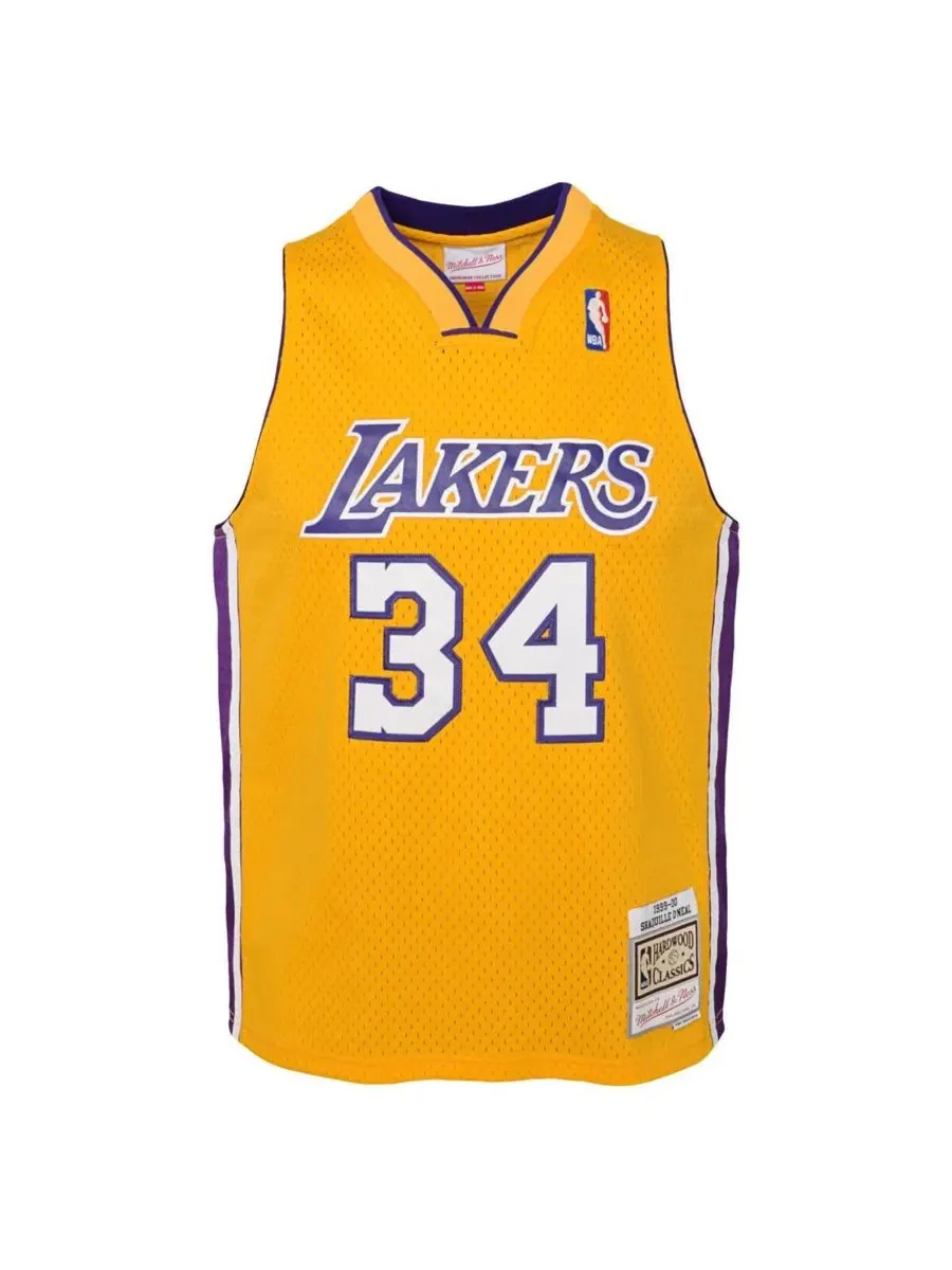 Баскетбольная джерси Shaquille O'Neal Los Angeles Lakers Mitchell & Ness — изображение 2 из 3, золото