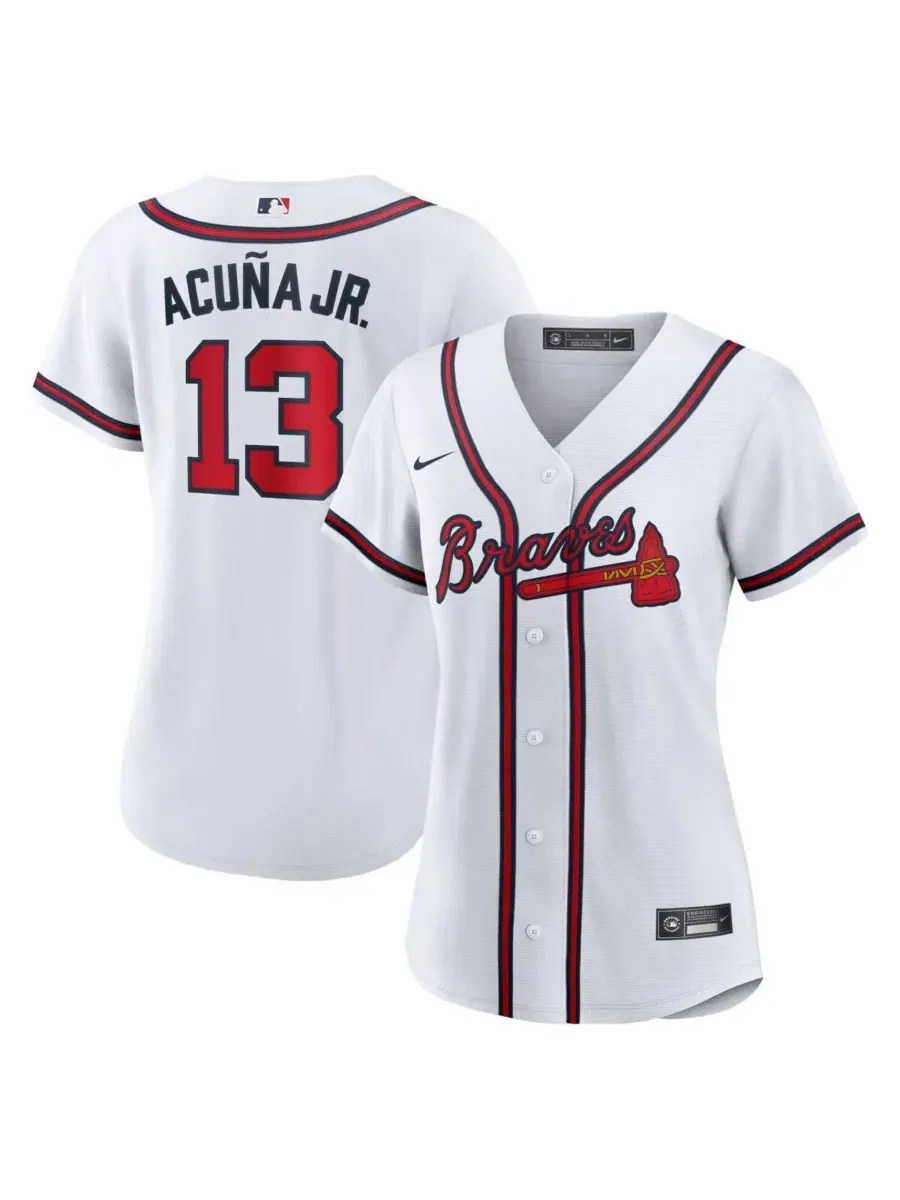 Джерси Nike Atlanta Braves Рональд Акунья — изображение 1 из 3, белый
