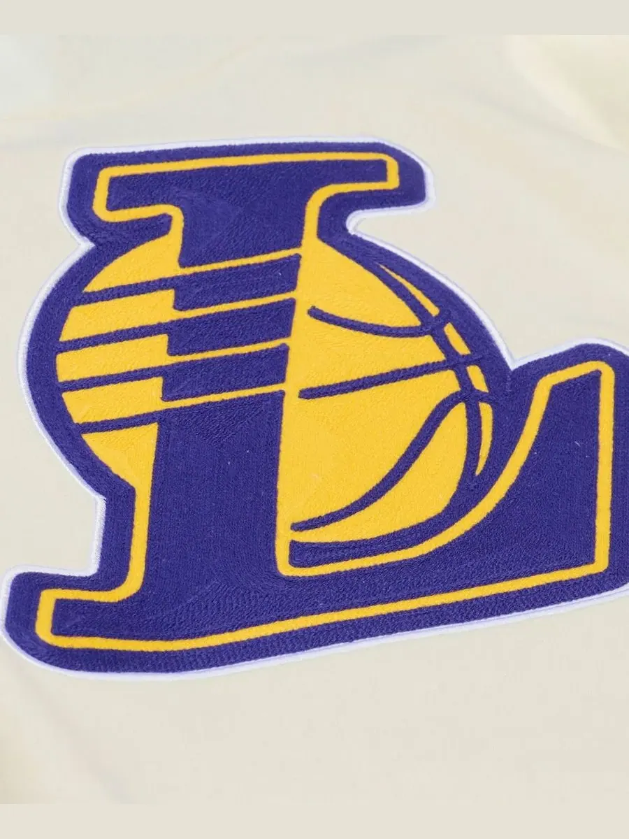 Худи из флиса с цепным стежком, модель Hardwood Classics Mitchell & Ness — изображение 2 из 5, бежевый