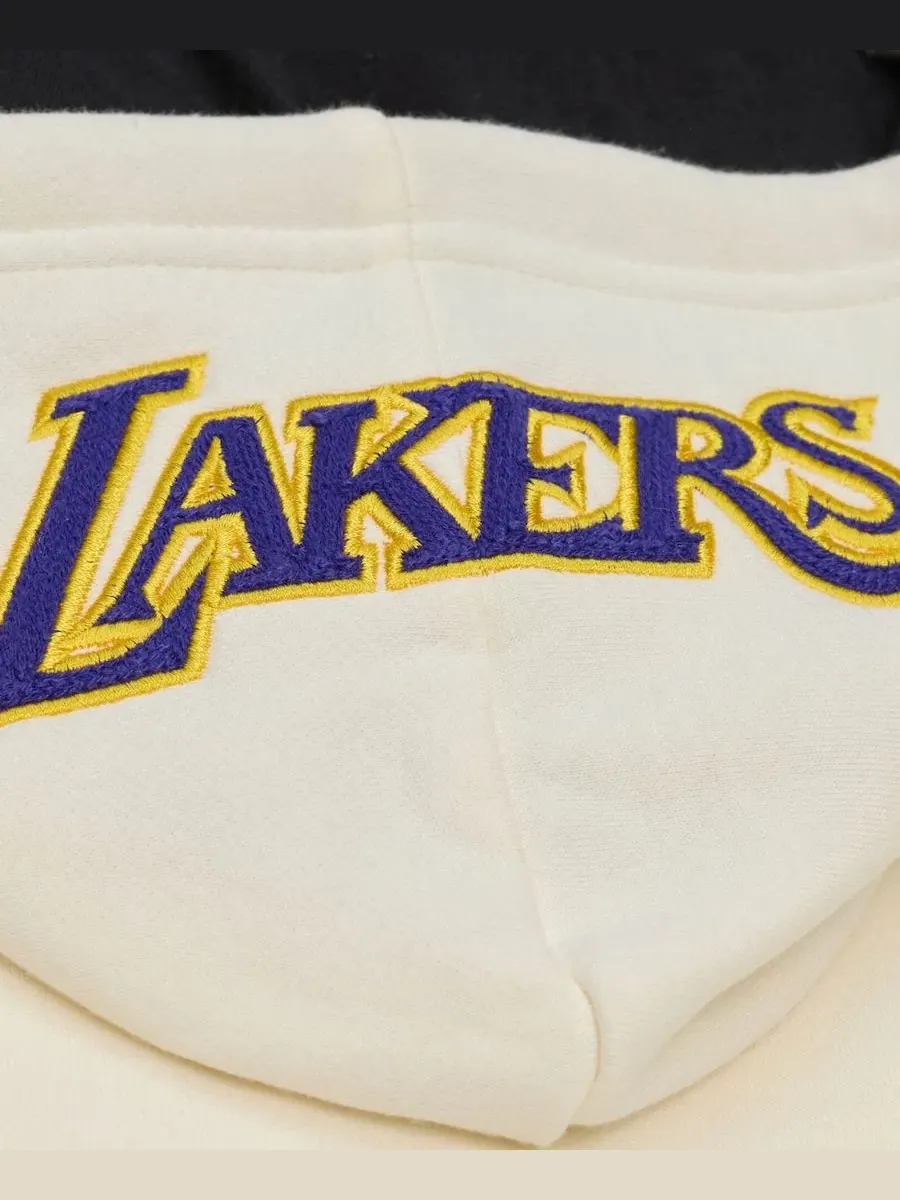 Худи из флиса с цепным стежком, модель Hardwood Classics Mitchell & Ness — изображение 4 из 5, бежевый