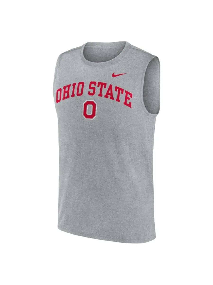 Мужская майка-безрукавка с принтом Ohio State Buckeyes Nike — изображение 2 из 3, серый