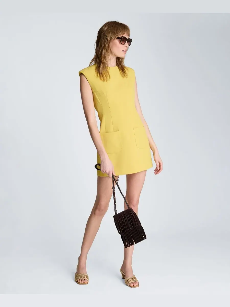 Платье миди без рукавов с круглым вырезом Kenneth Cole, Pear — изображение 2 из 7
