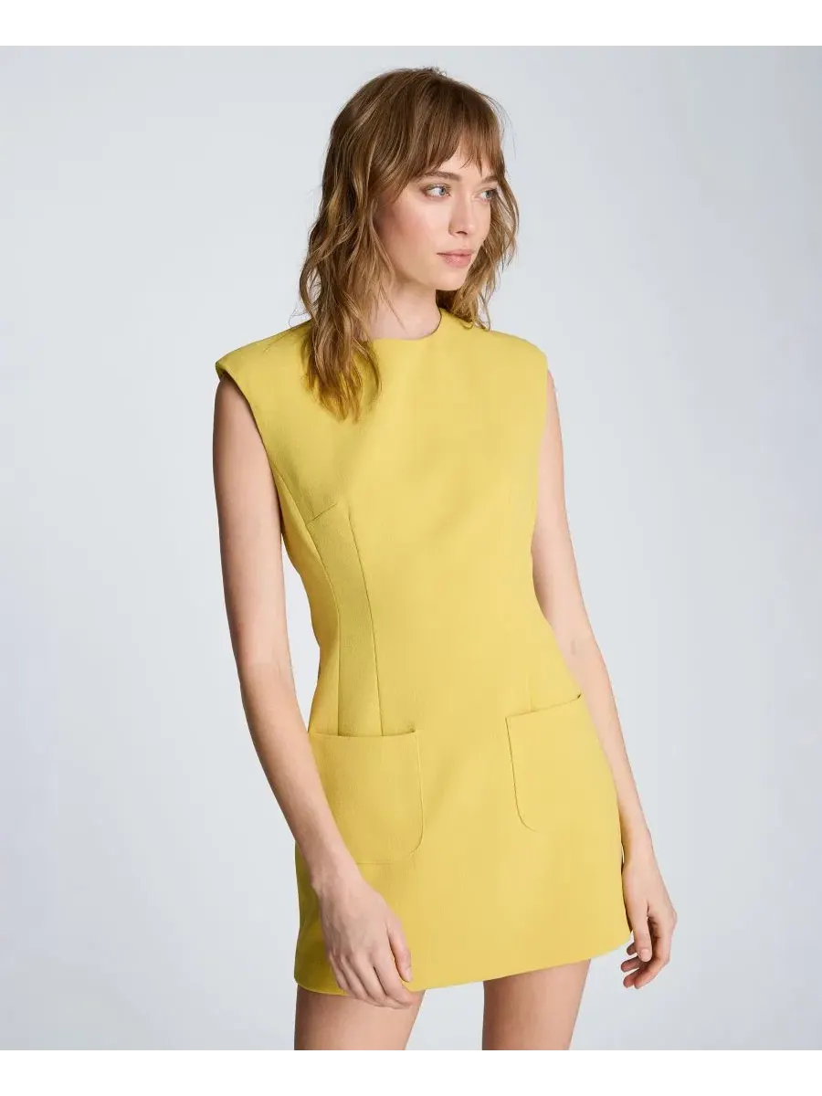 Платье миди без рукавов с круглым вырезом Kenneth Cole, Pear — изображение 3 из 7