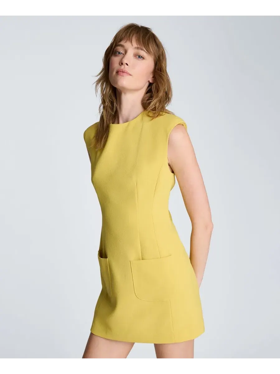 Платье миди без рукавов с круглым вырезом Kenneth Cole, Pear — изображение 5 из 7