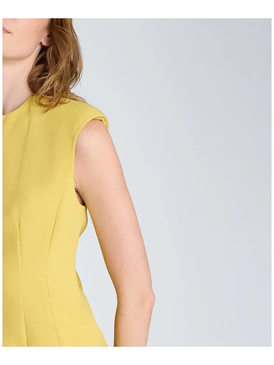 Платье миди без рукавов с круглым вырезом Kenneth Cole, Pear — изображение 6 из 7
