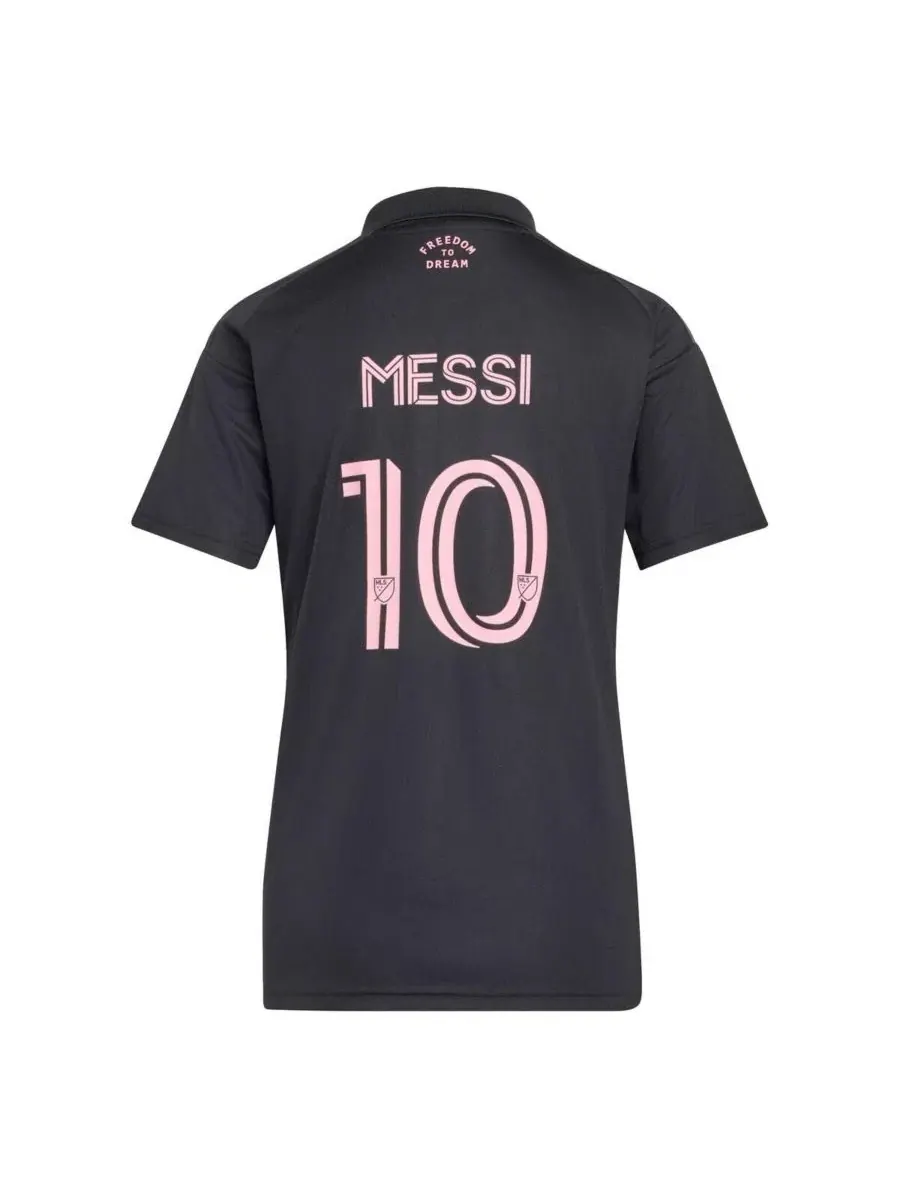 Женская футболка-джерси с принтом, модель Lionel Messi adidas — изображение 3 из 4, черный