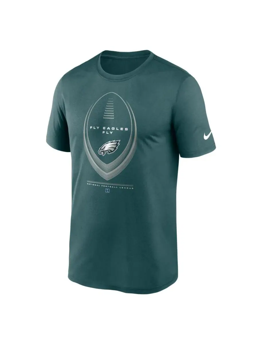 Футболка с длинным рукавом Dri-FIT Philadelphia Eagles Legend Icon Nike — изображение 2 из 5, зеленый