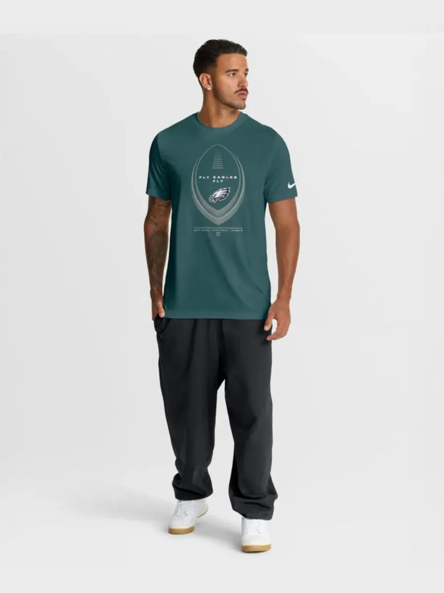 Футболка с длинным рукавом Dri-FIT Philadelphia Eagles Legend Icon Nike — изображение 5 из 5, зеленый