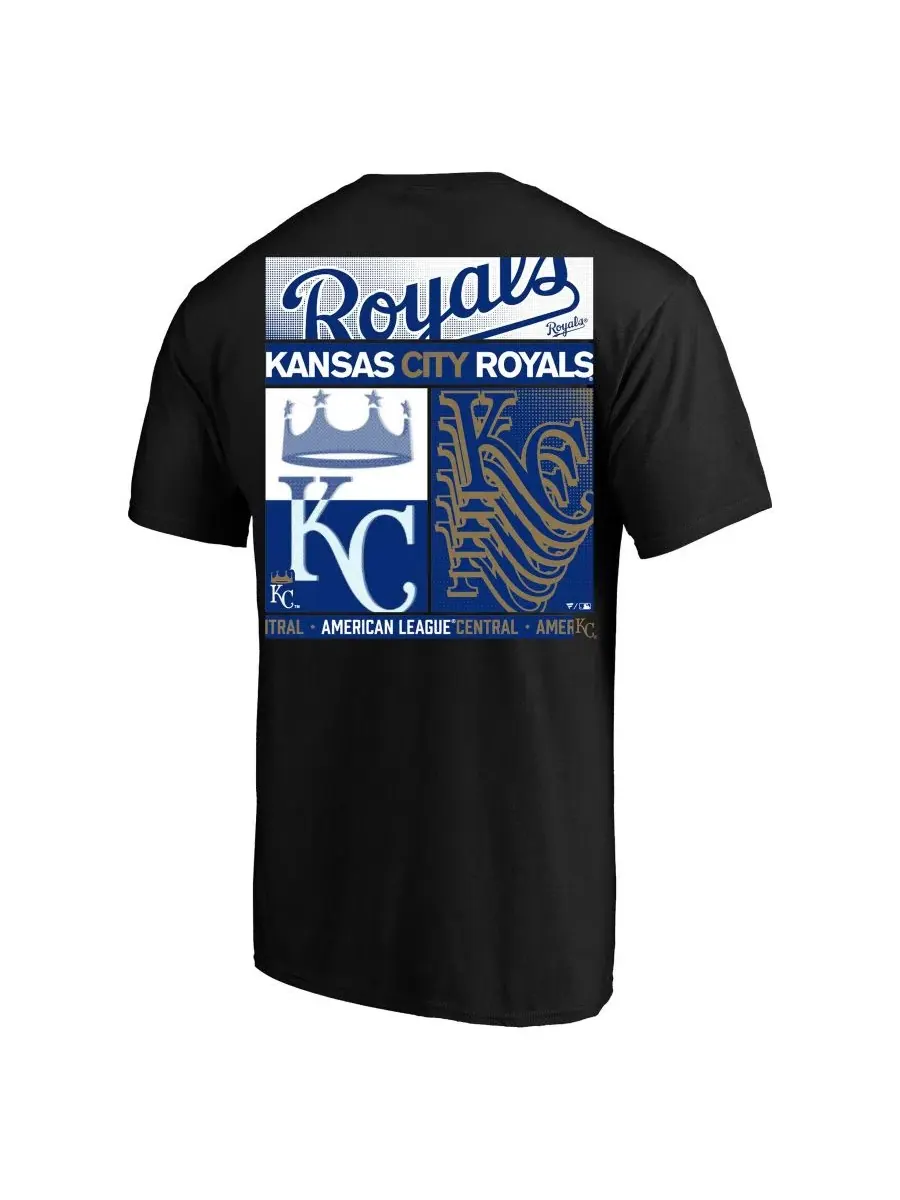 Футболка с двусторонним принтом Big Tall Kansas City Royals Fanatics — изображение 3 из 3, черный