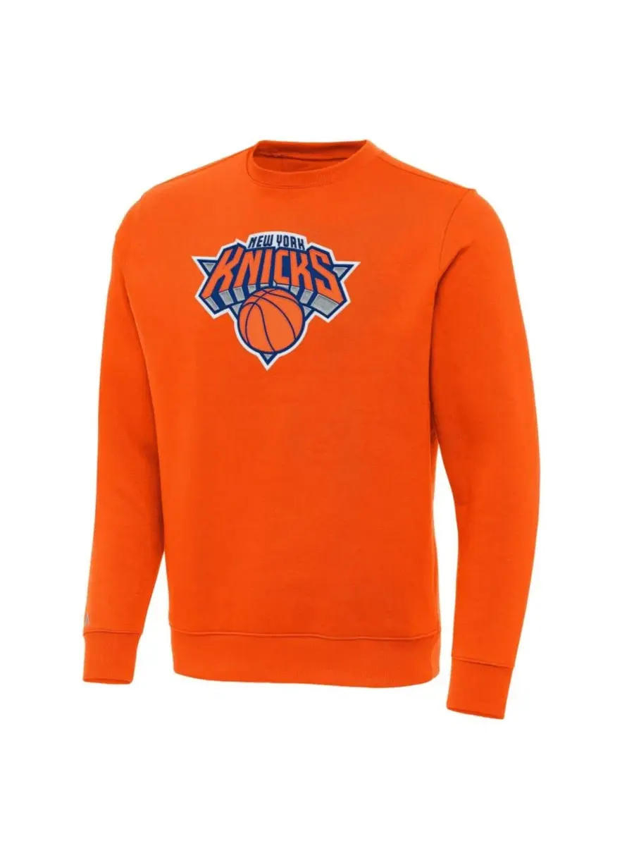 Свитшот с длинным рукавом Victory New York Knicks Antigua — изображение 1 из 1, оранжевый
