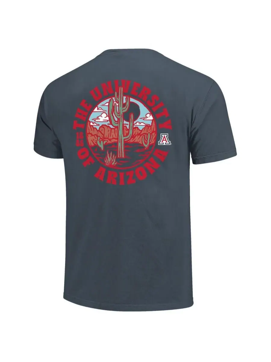 Мужская футболка с длинным рукавом из плотного хлопка Arizona Wildcats Comfort Colors Image One — изображение 2 из 3