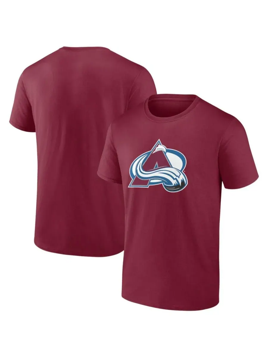 Футболка мужская с принтом Colorado Avalanche Logo Athletic — изображение 1 из 3, бордовый