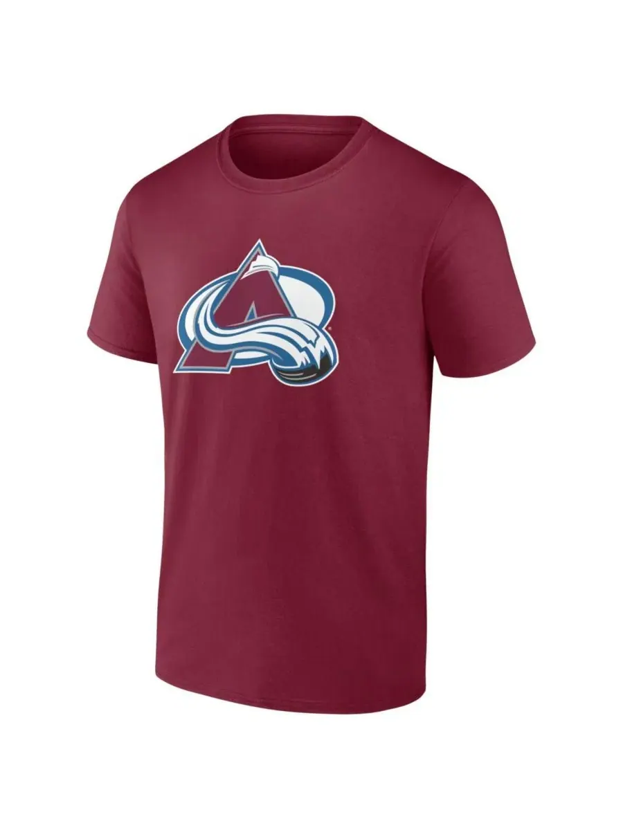 Футболка мужская с принтом Colorado Avalanche Logo Athletic — изображение 2 из 3, бордовый
