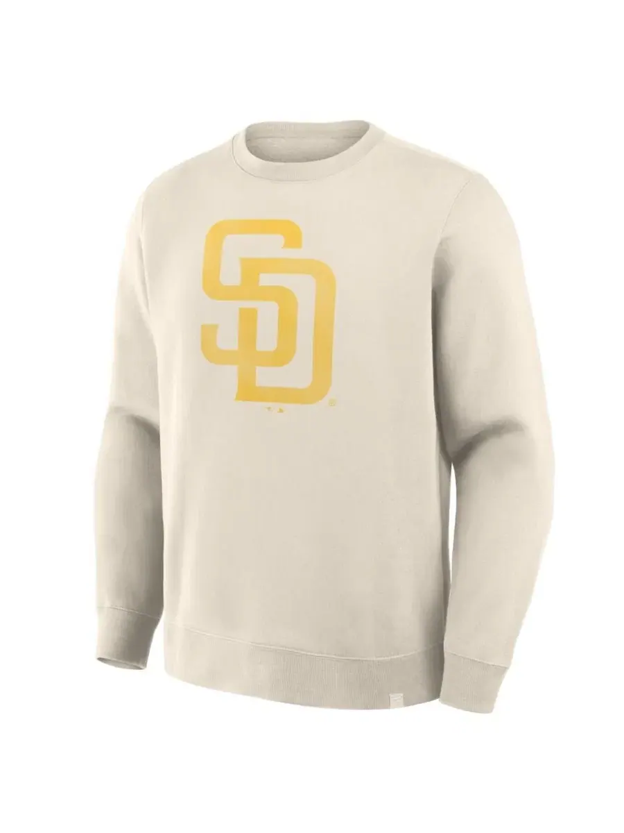 Свитшот Legacy с логотипом San Diego Padres Fanatics — изображение 2 из 3, бежевый