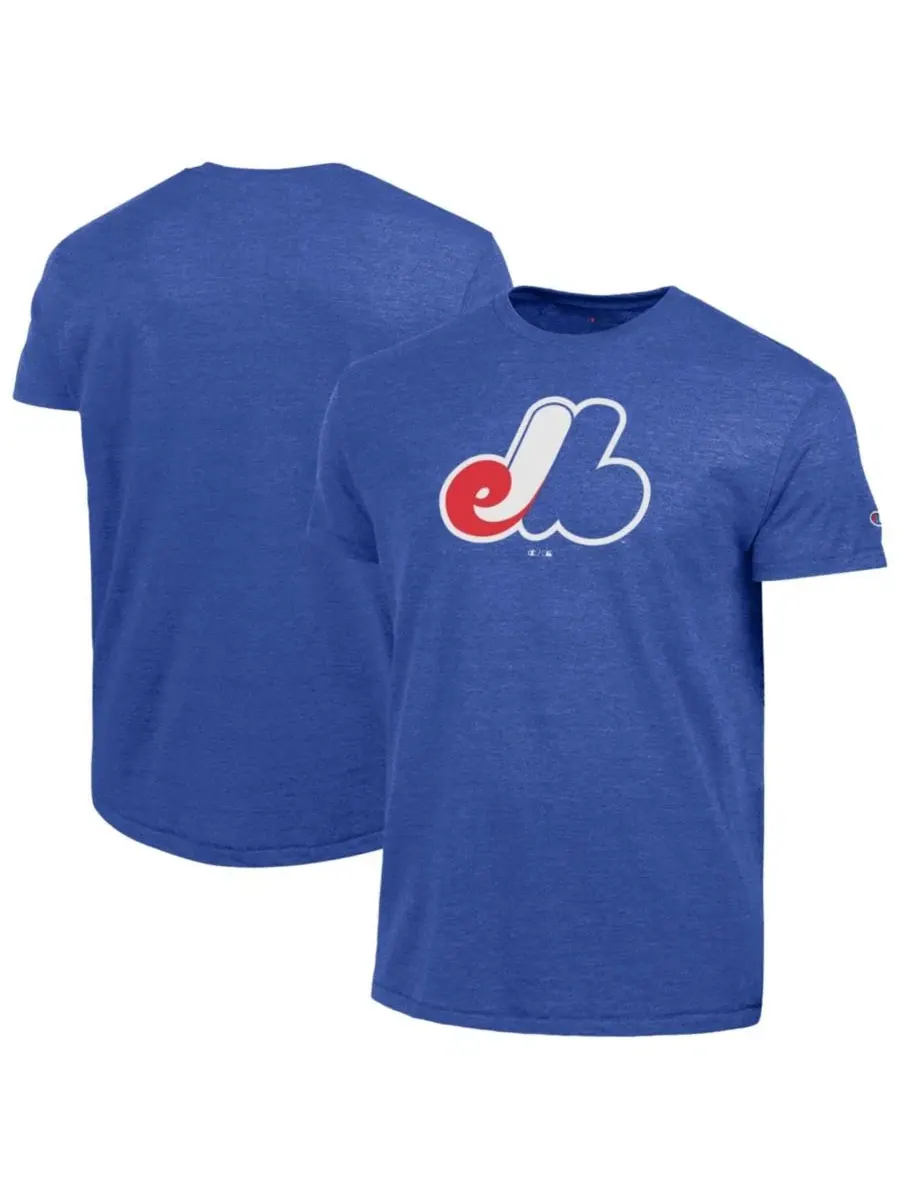 Футболка с длинным рукавом Montreal Expos Cooperstown Logo Champion — изображение 1 из 3, синий