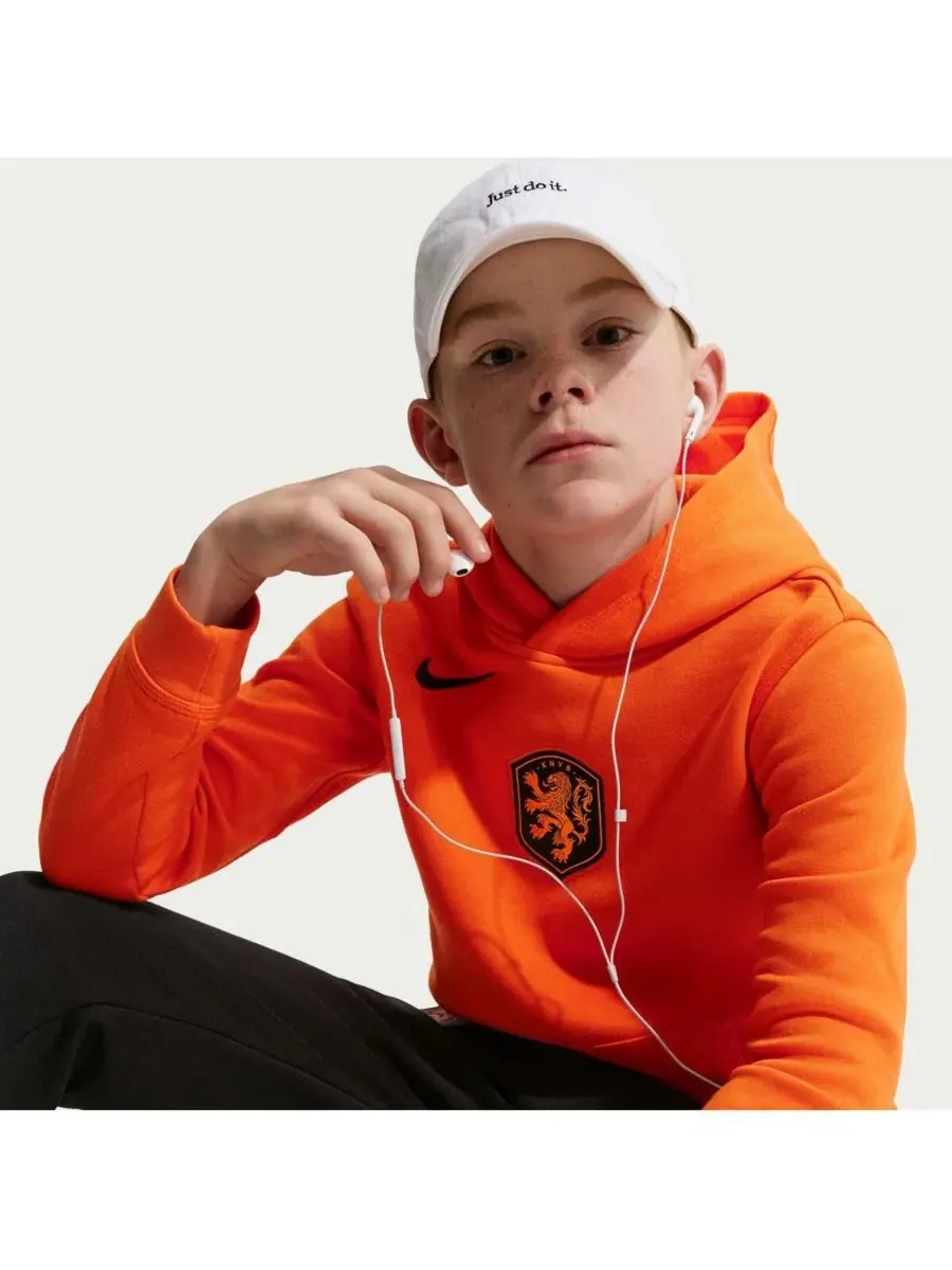 Худи Nike Netherlands National Team Club — изображение 3 из 5, оранжевый