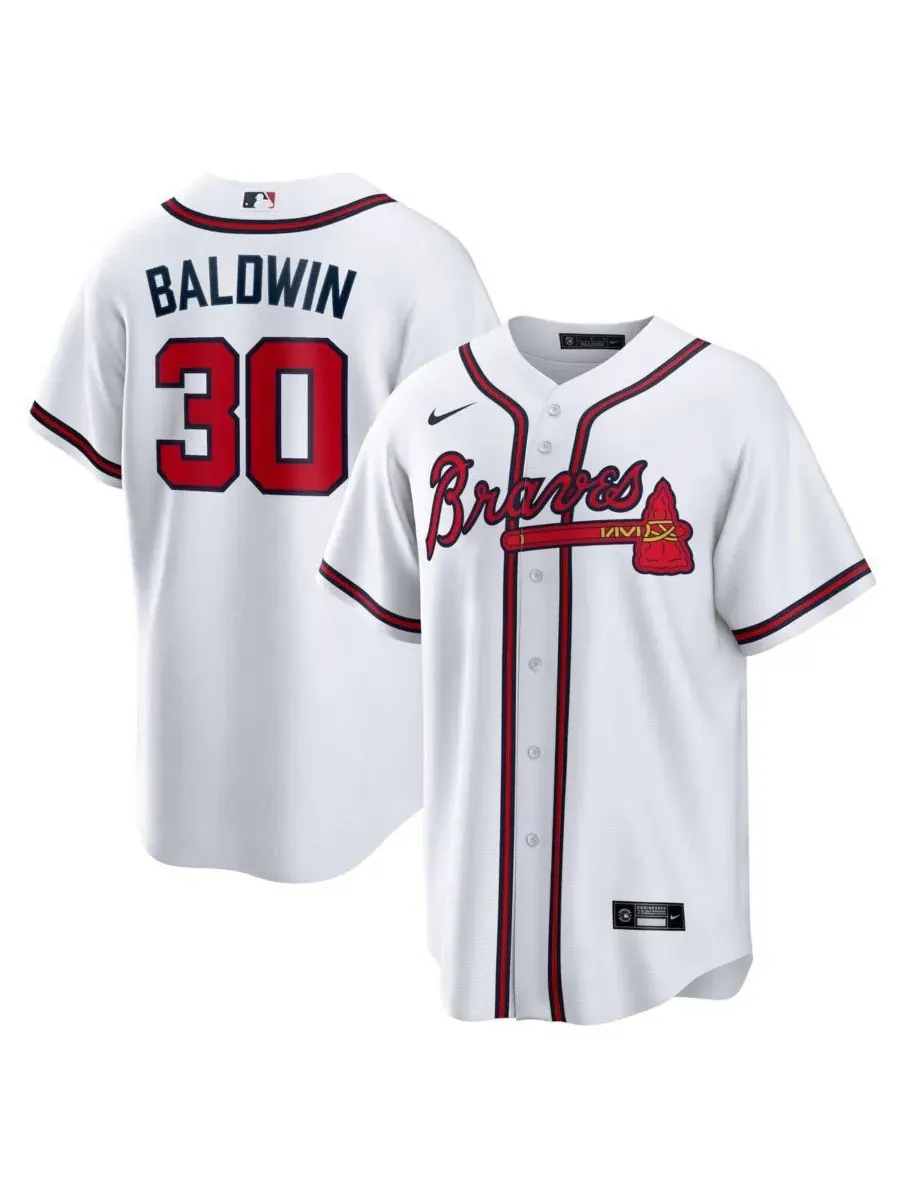 Мужская реплика джерси Drake Baldwin Atlanta Braves Home Nike — изображение 1 из 3, белый