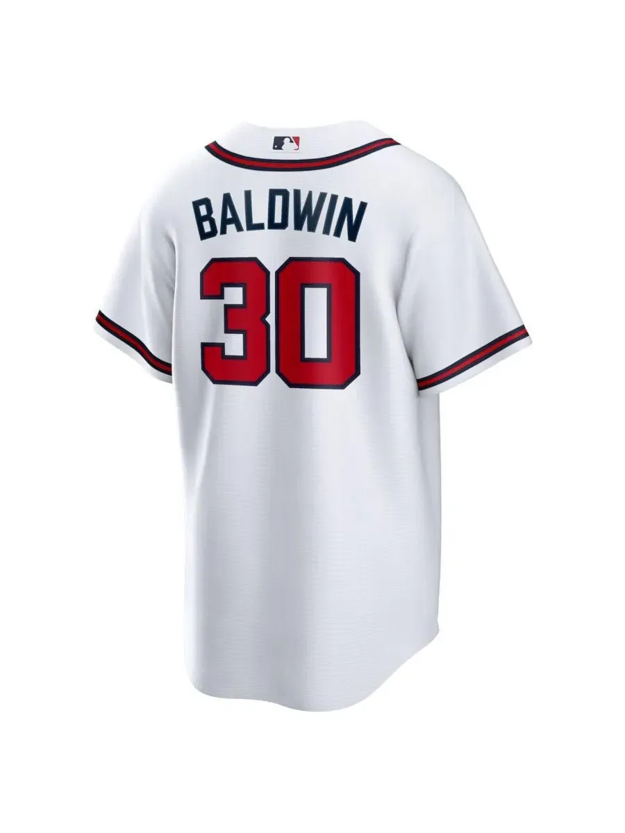 Мужская реплика джерси Drake Baldwin Atlanta Braves Home Nike — изображение 3 из 3, белый