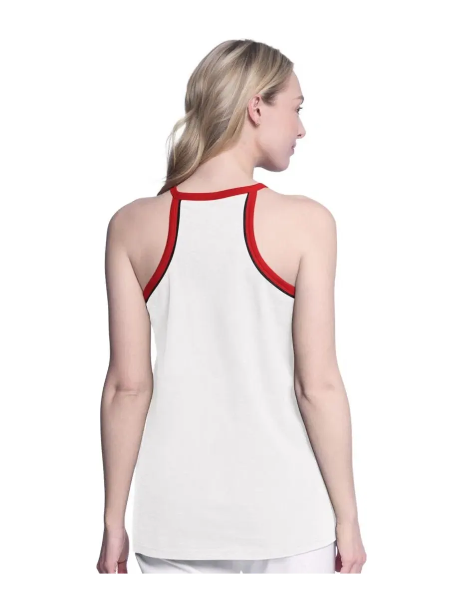 Майка-безрукавка с принтом Curveball Racerback G-III 4Her by Carl Banks — изображение 2 из 2, белый