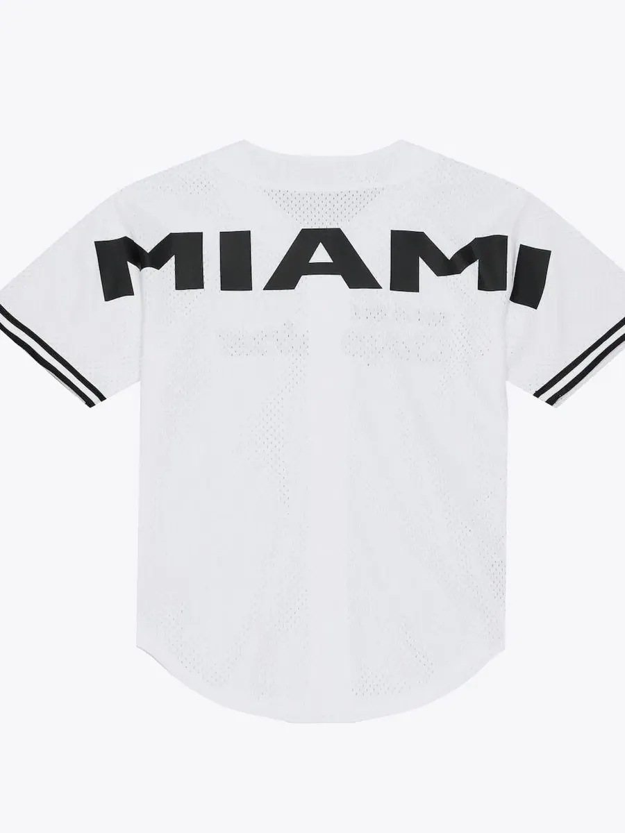 Бейсбольная джерси с полной застежкой Monochrome Mitchell & Ness — изображение 5 из 5, белый