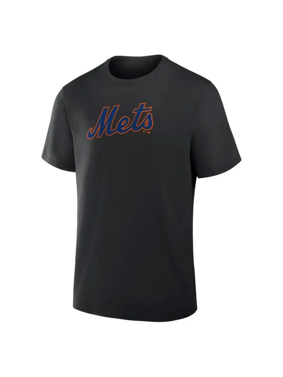 Футболка с принтом Alternate Logo Legacy New York Mets Fanatics — изображение 2 из 3, черный