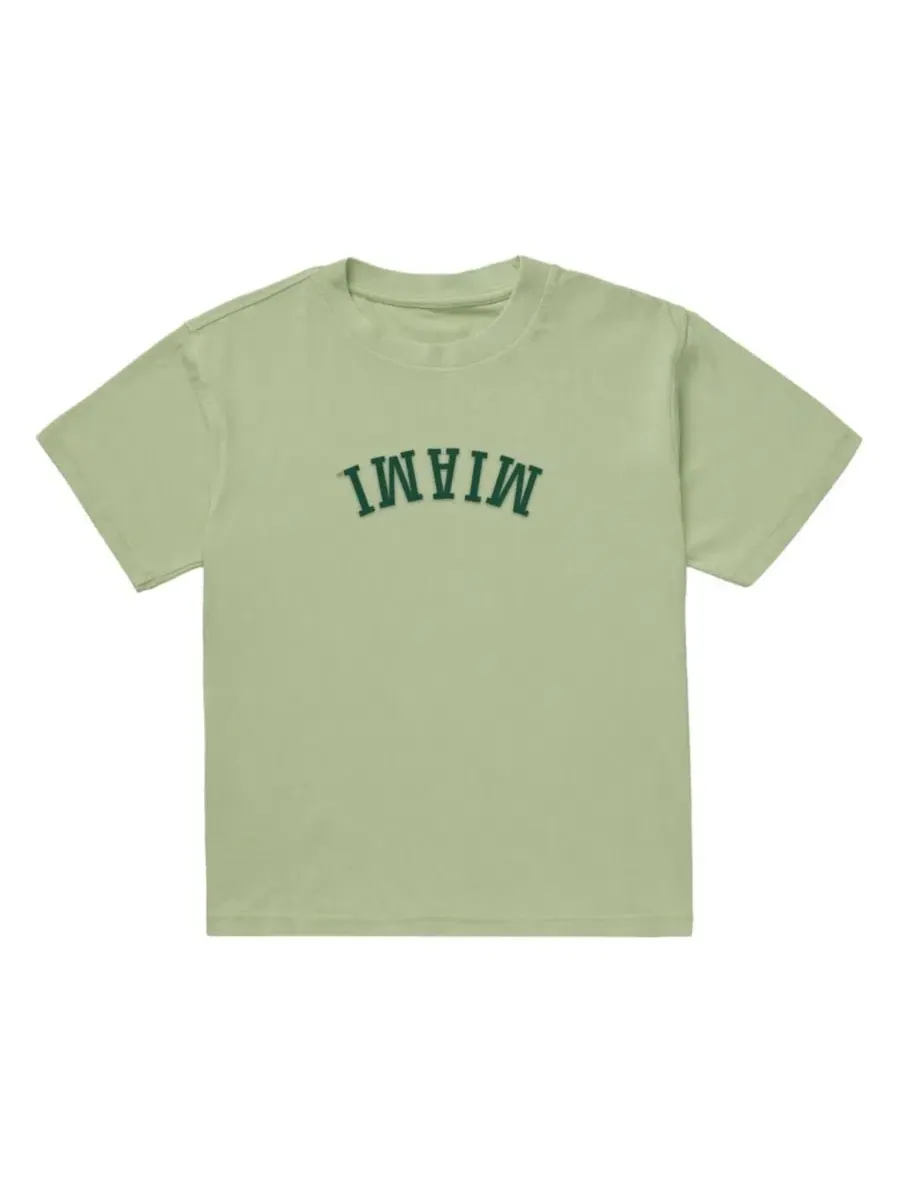 Футболка с вышивкой Miami Hurricanes Oversized Vintage Heavyweight Uscape Apparel