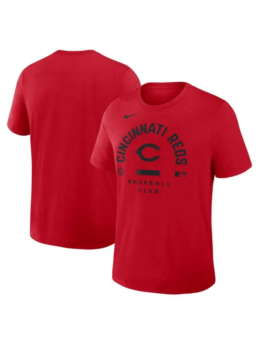 Футболка с коротким рукавом и принтом Early Work Tri-Blend Dri-FIT Nike — изображение 1 из 3, красный