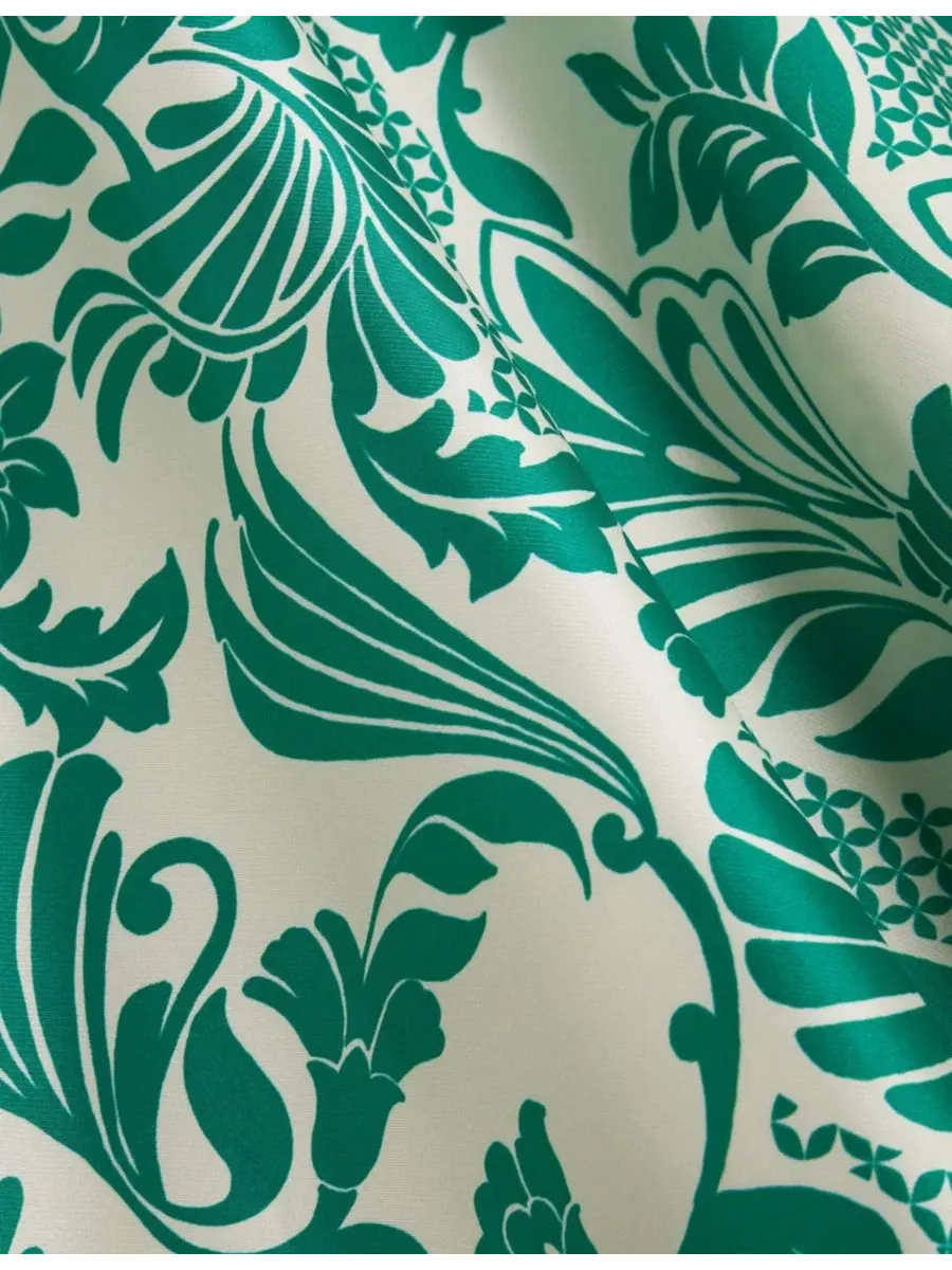 Платье-миди с V-образным вырезом Trelissick Hobbs London, Greencream — изображение 5 из 6
