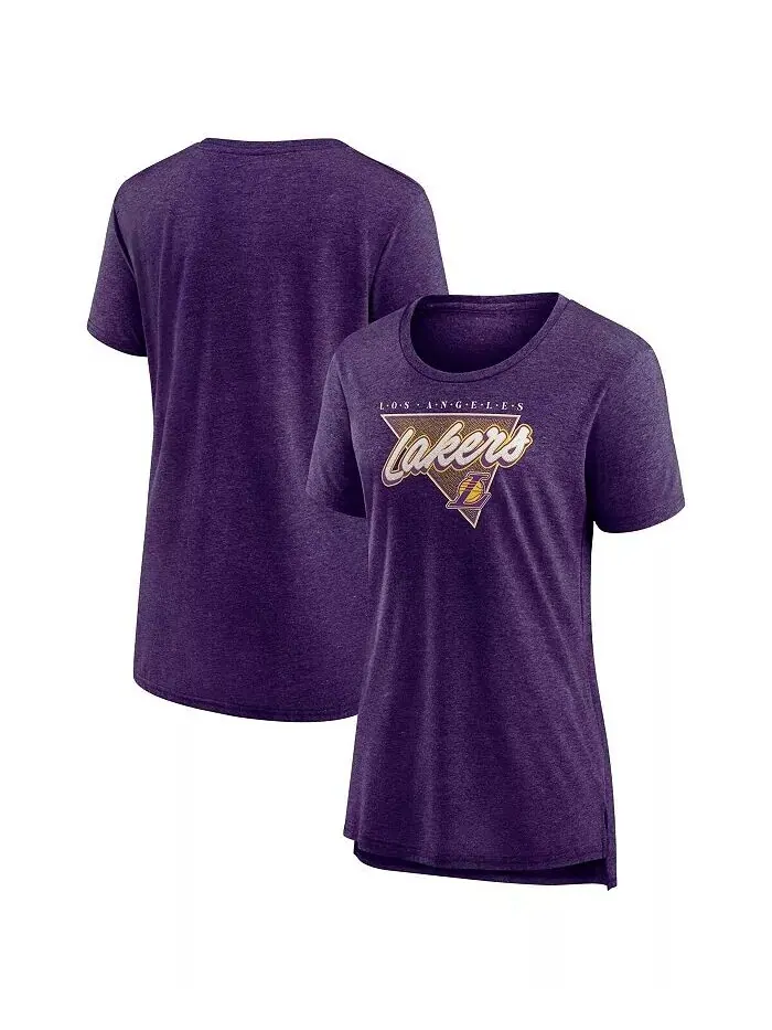 Женская фиолетовая футболка Los Angeles Lakers True Classics Tri-Blend с принтом Fanatics — изображение 1 из 3