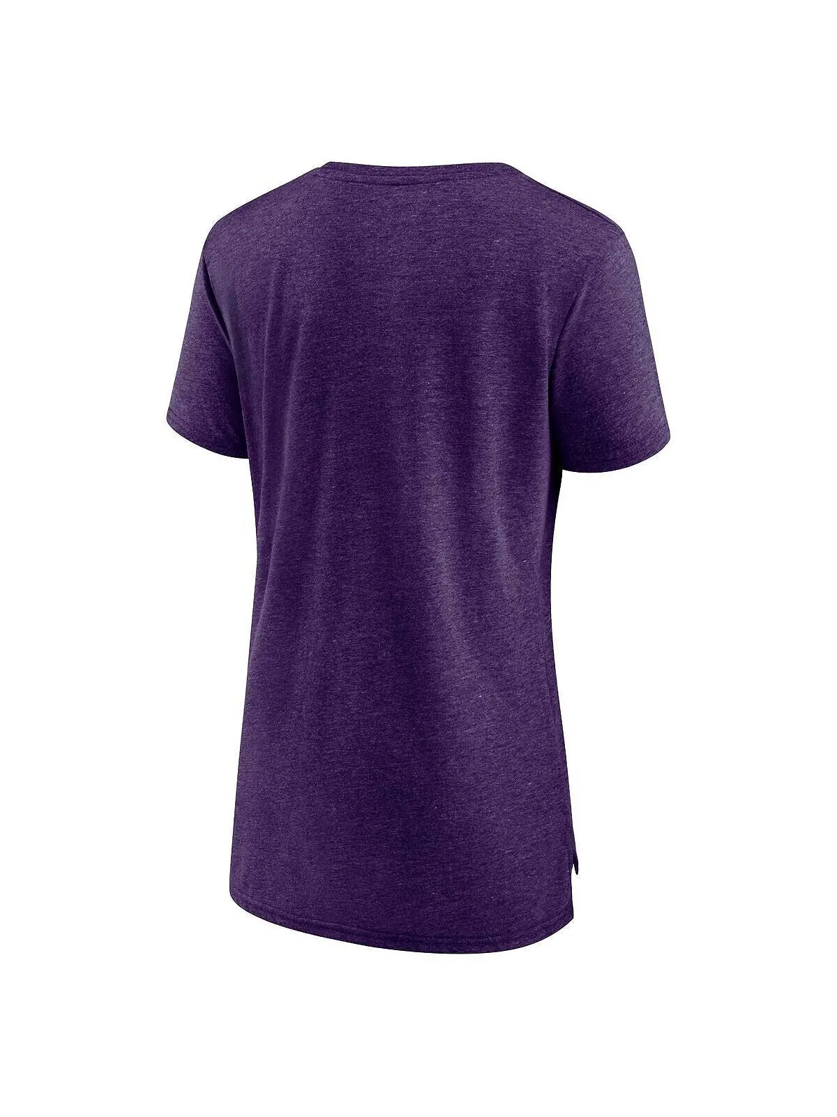 Женская фиолетовая футболка с логотипом Los Angeles Lakers True Classics Tri-Blend Fanatics — изображение 2 из 3, фиолетовый