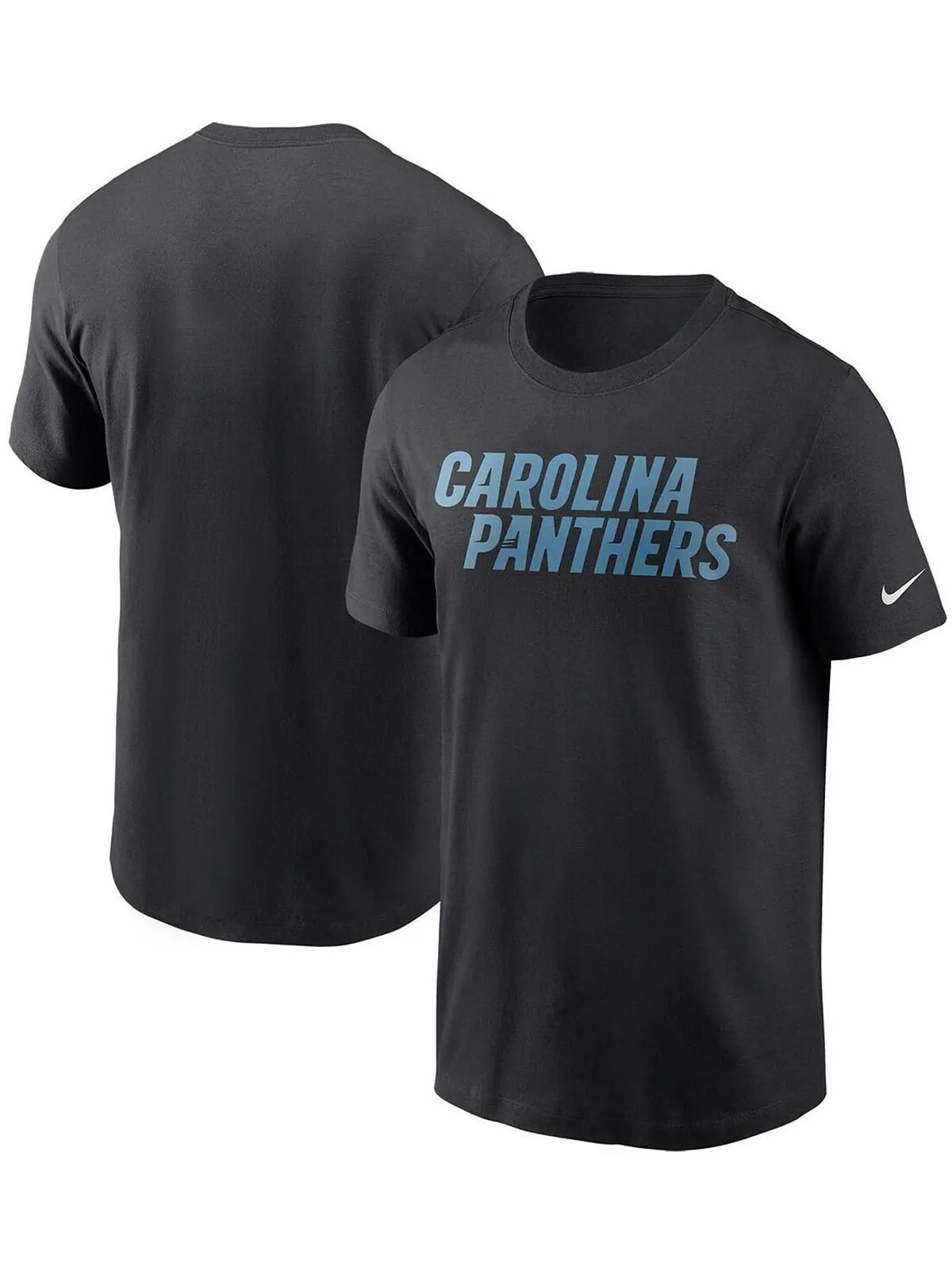 Мужская черная футболка с надписью Carolina Panthers Team Nike — изображение 1 из 3, черный