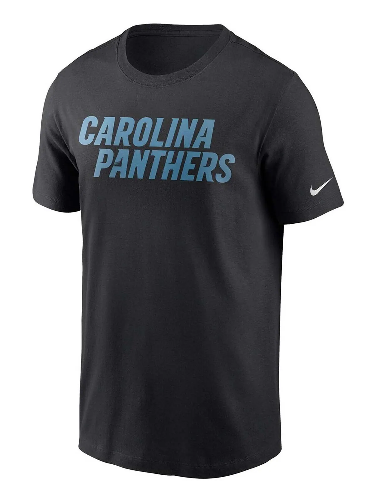 Мужская черная футболка с надписью Carolina Panthers Team Nike — изображение 2 из 3, черный