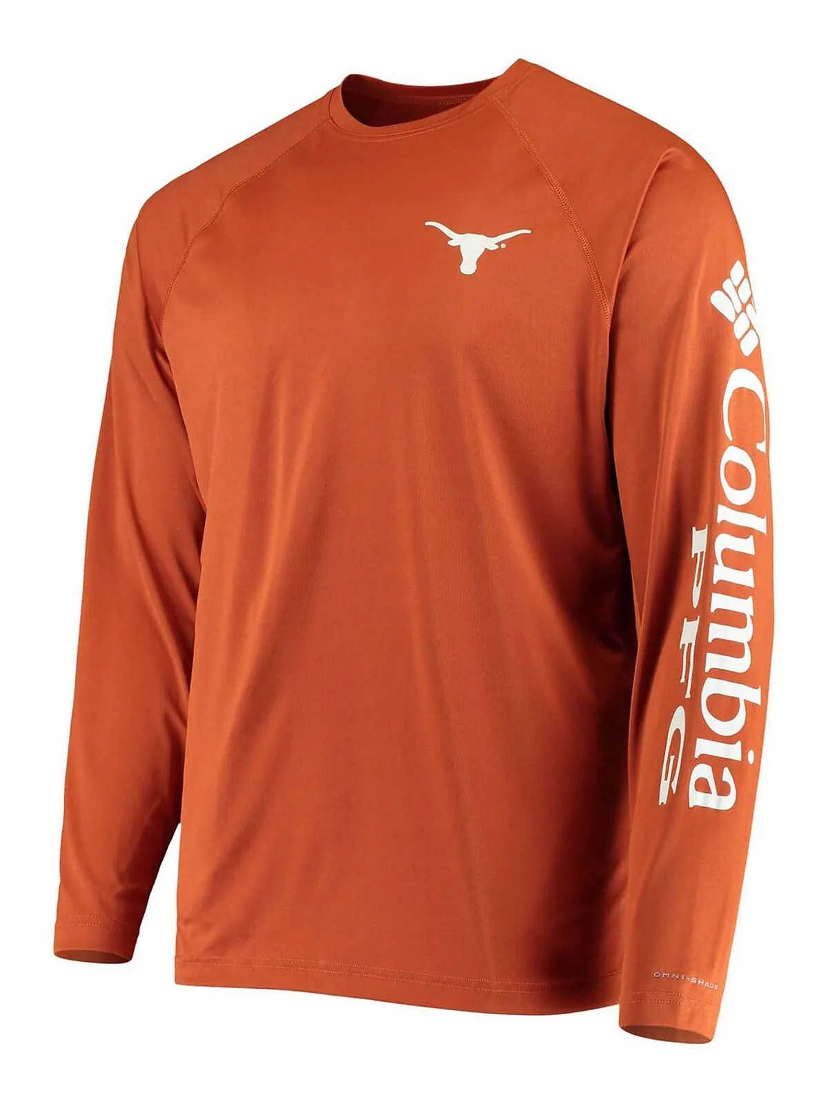 Мужская футболка с длинным рукавом pfg burnt orange texas longhorns terminal tackle omni-shade — изображение 2 из 3