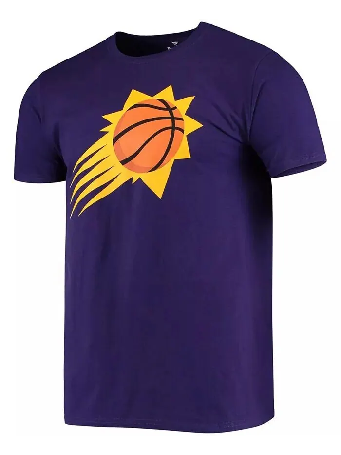 Мужская фиолетовая футболка с логотипом Phoenix Suns Primary Team Fanatics — изображение 2 из 3