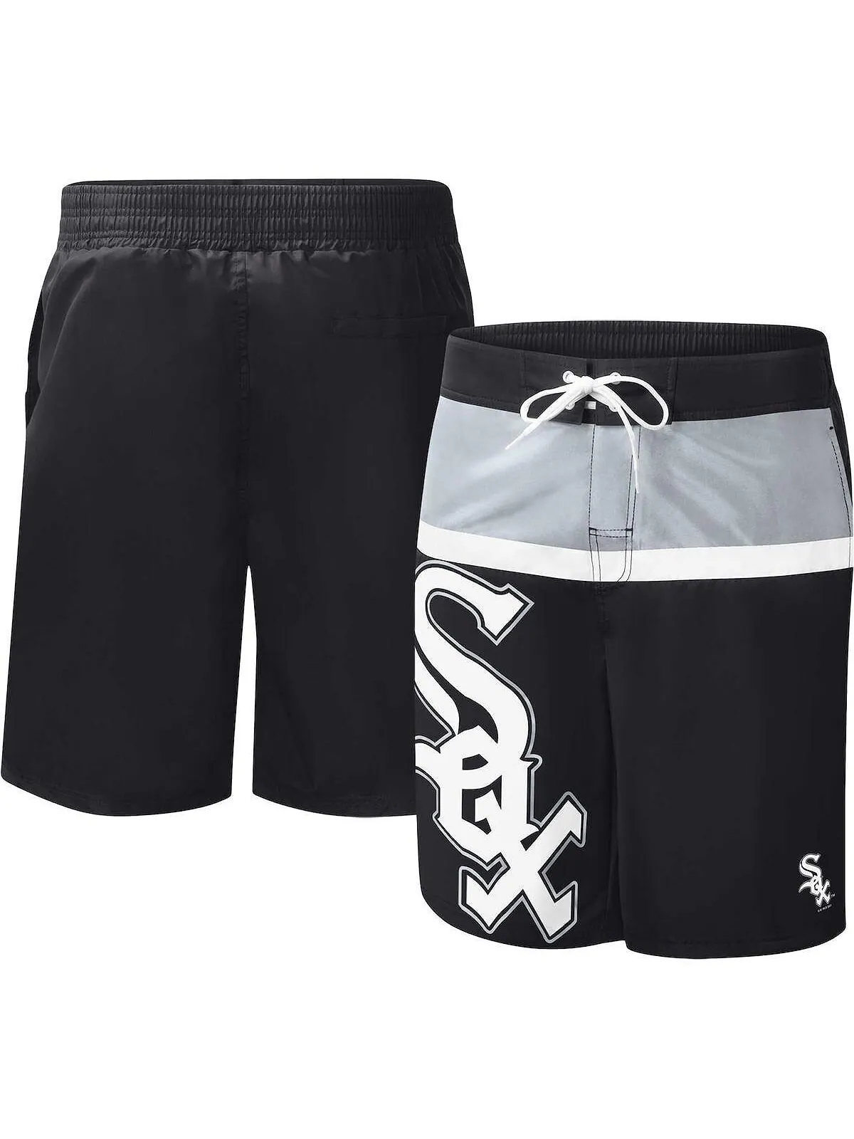 Мужские черные шорты для плавания Chicago White Sox Sea Wind G-III Sports by Carl Banks — изображение 1 из 3, черный
