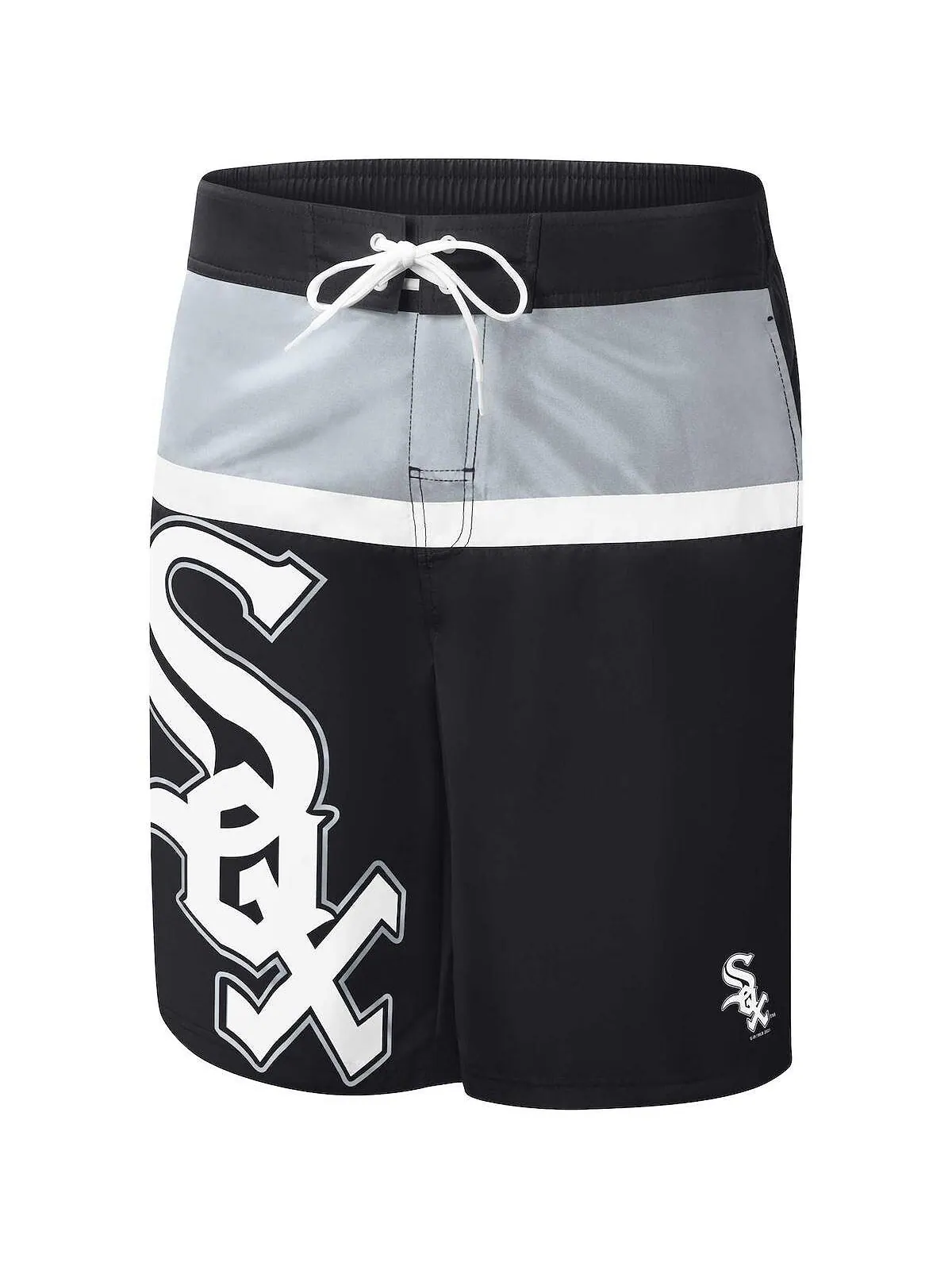 Мужские черные шорты для плавания Chicago White Sox Sea Wind G-III Sports by Carl Banks — изображение 3 из 3, черный