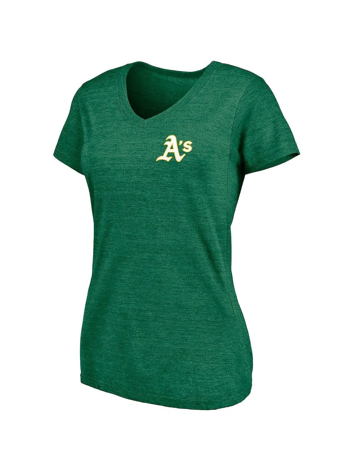 Зеленая женская фирменная футболка Oakland Athletics Paisley Hometown Collection Tri-Blend с — изображение 2 из 3, зеленый