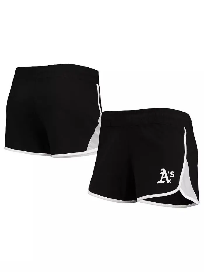 Черные женские эластичные шорты из френч терри Oakland Athletics New Era