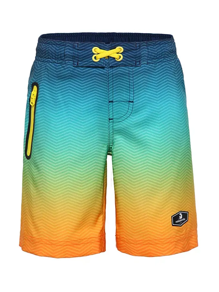Мальчиковые плавки для плавания Board Shorts с 4-сторонней растяжкой, быстросохнущие, с сетчатой — изображение 1 из 10
