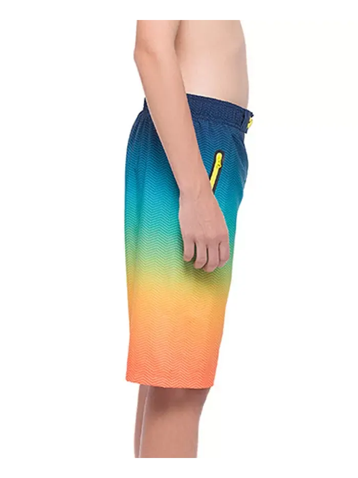 Мальчиковые плавки для плавания Board Shorts с 4-сторонней растяжкой, быстросохнущие, с сетчатой — изображение 3 из 10