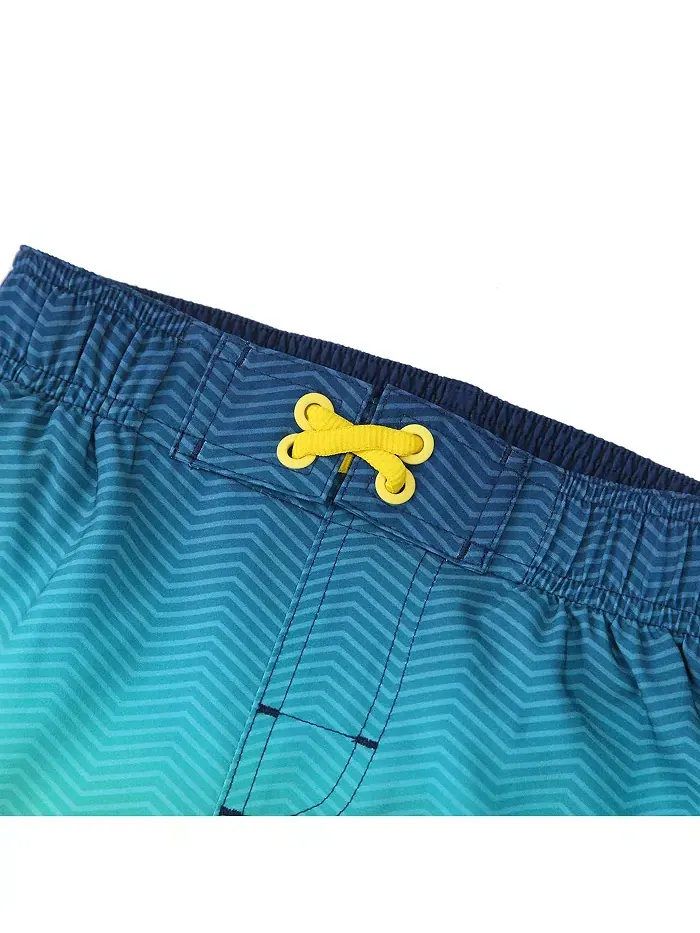 Мальчиковые плавки для плавания Board Shorts с 4-сторонней растяжкой, быстросохнущие, с сетчатой — изображение 7 из 10