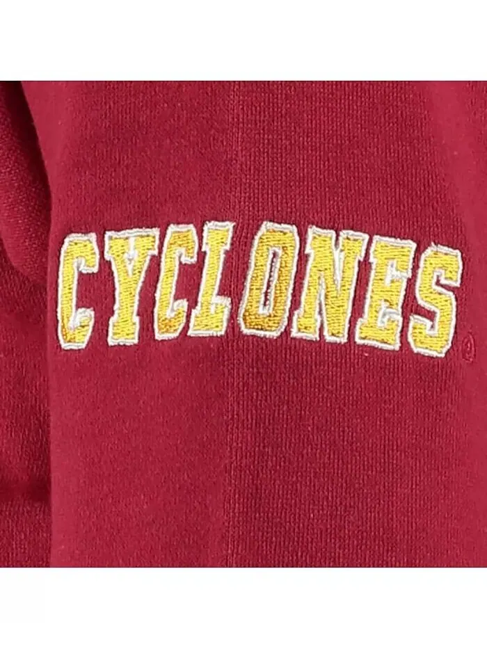 Женский пуловер с капюшоном и большим логотипом Cardinal Iowa State Cyclones Stadium Athletic — изображение 3 из 3