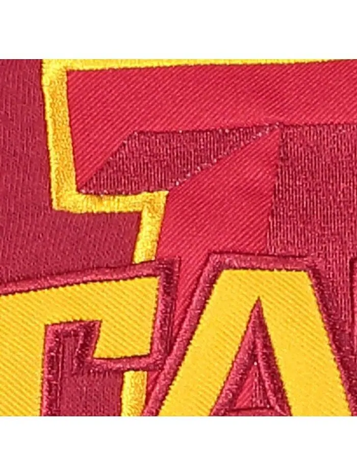 Женский пуловер с капюшоном и большим логотипом Cardinal Iowa State Cyclones Stadium Athletic — изображение 2 из 3, красный
