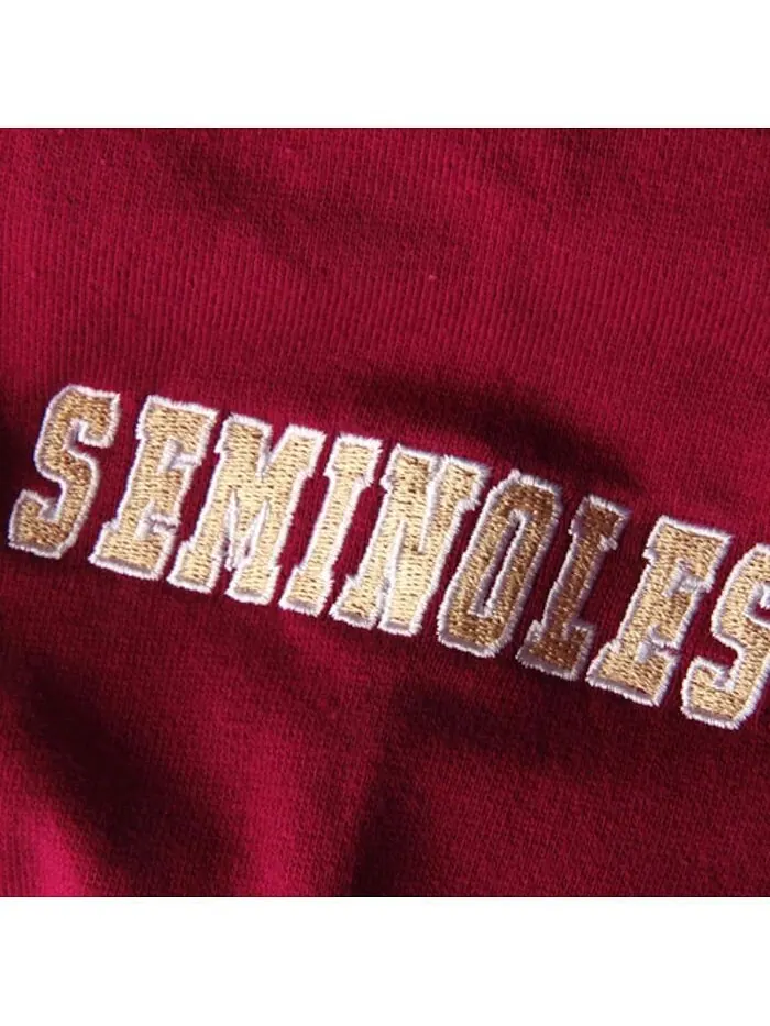 Женский гранатовый пуловер с капюшоном и большим логотипом Florida State Seminoles Stadium Athletic — изображение 2 из 2