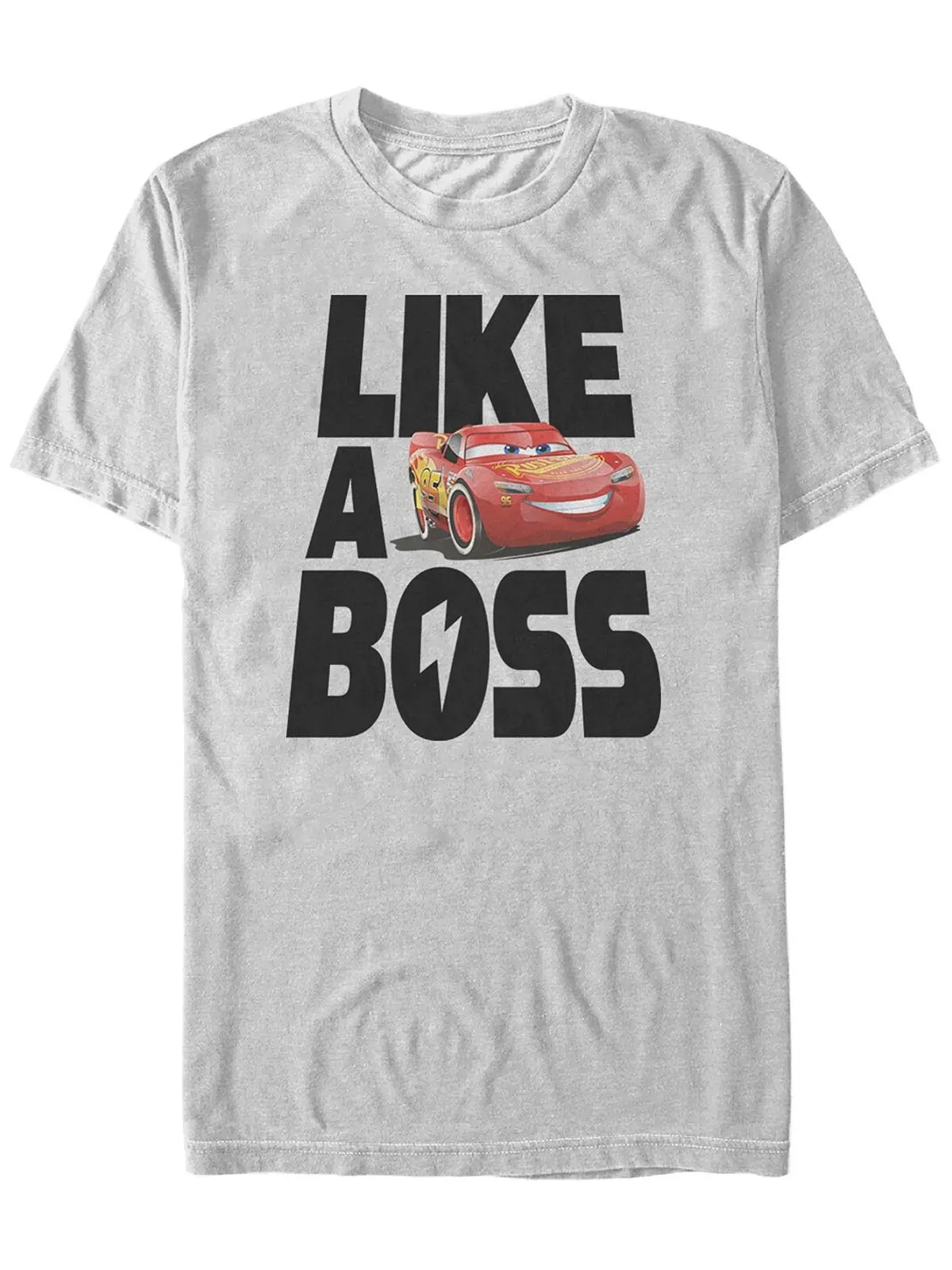 Мужская футболка disney pixar cars 3 mcqueen like a boss с коротким рукавом Fifth Sun — изображение 1 из 1, серый