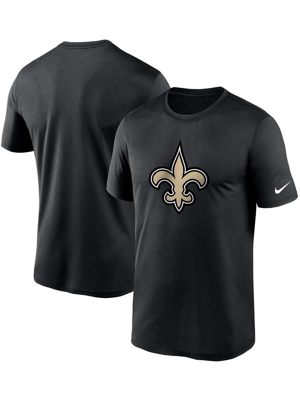 Мужская черная футболка с логотипом Big and Tall New Orleans Saints Essential Legend Performance — изображение 1 из 3, черный