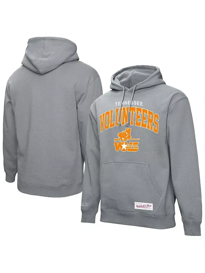 Мужская худи с классической аркой Tennessee Volunteers цвета хизер-серый Mitchell & Ness — изображение 1 из 3