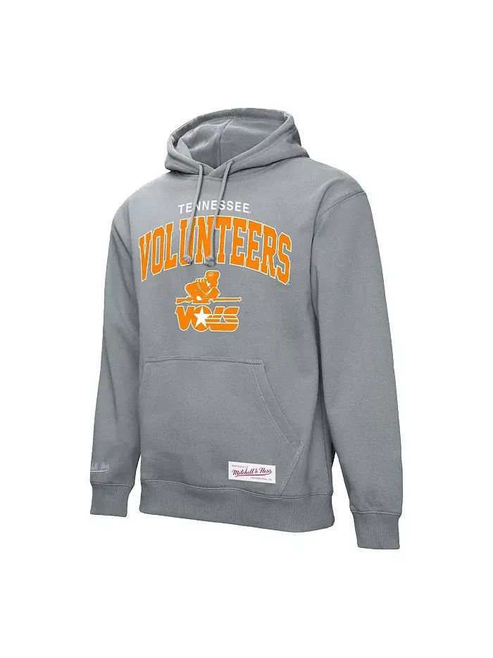Мужская худи с классической аркой Tennessee Volunteers цвета хизер-серый Mitchell & Ness — изображение 3 из 3