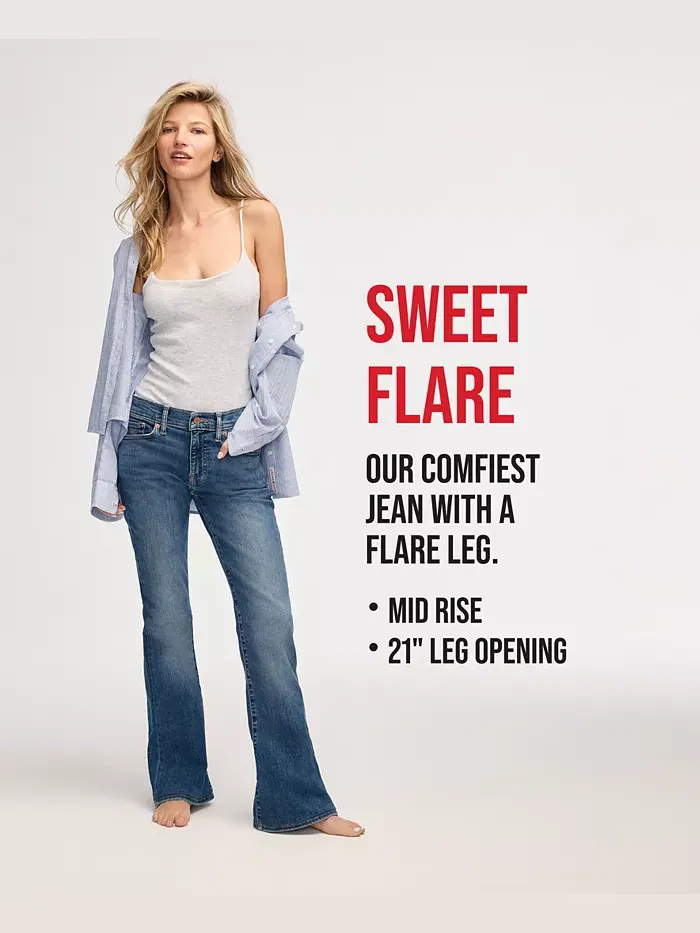 Женские расклешенные джинсы Sweet Flare с эффектом стрейч Lucky Brand — изображение 4 из 4