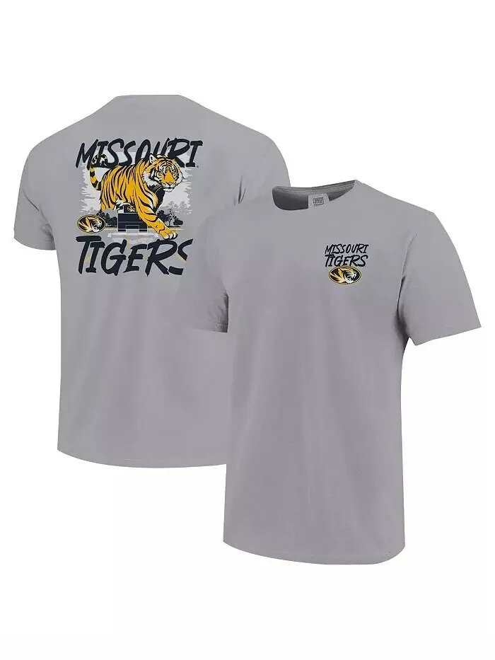 Футболка Big Boys and Girls Grey Missouri Tigers Hyperlocal Comfort Colors Image One — изображение 1 из 3